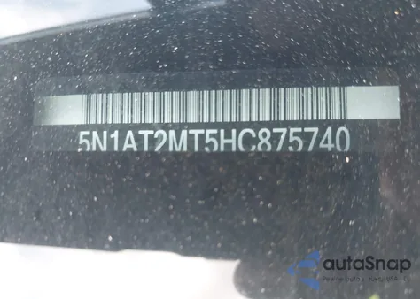 2017 Nissan Rogue S z USA, uszkodzony, nr VIN 5N1AT2MT5HC875740